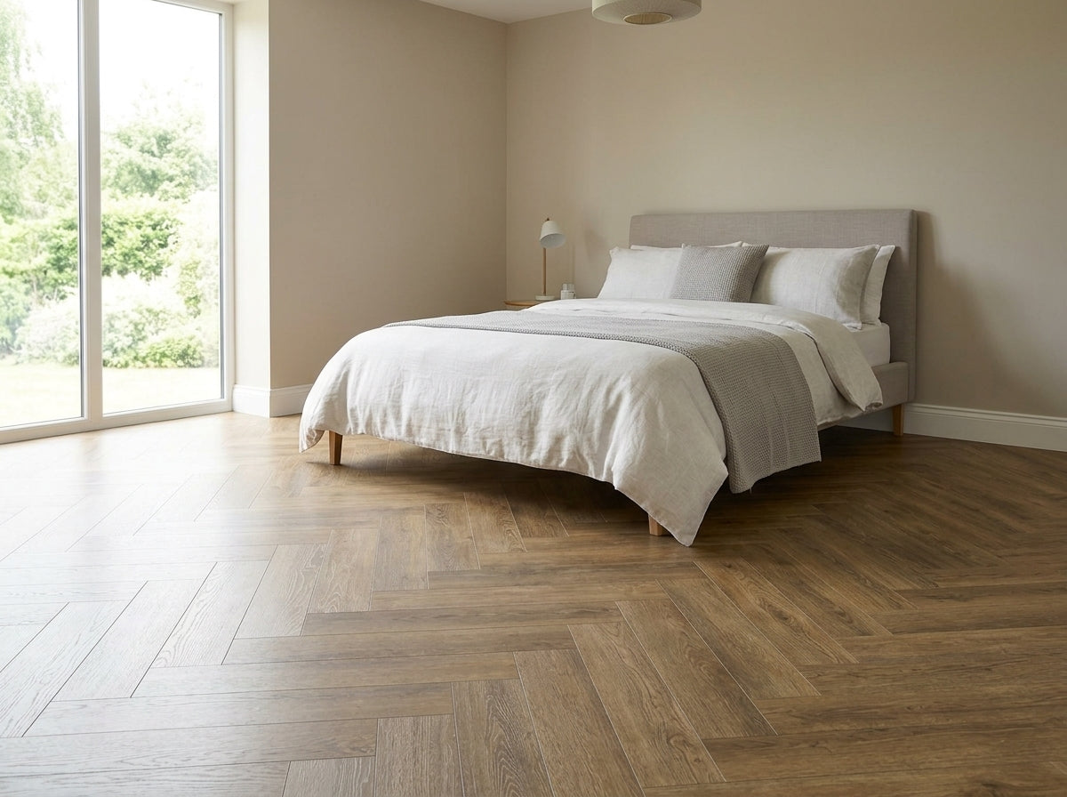 Herringbone Latte Oak - LVT