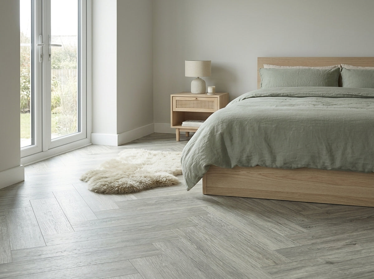 Herringbone Glacier Grey - LVT