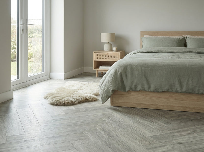 Herringbone Glacier Grey - LVT
