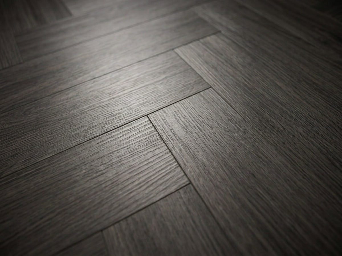 Herringbone Concrete Grey - LVT
