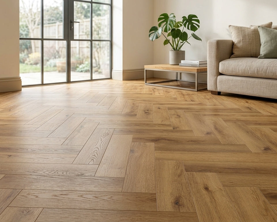 Herringbone Warm Wood - LVT