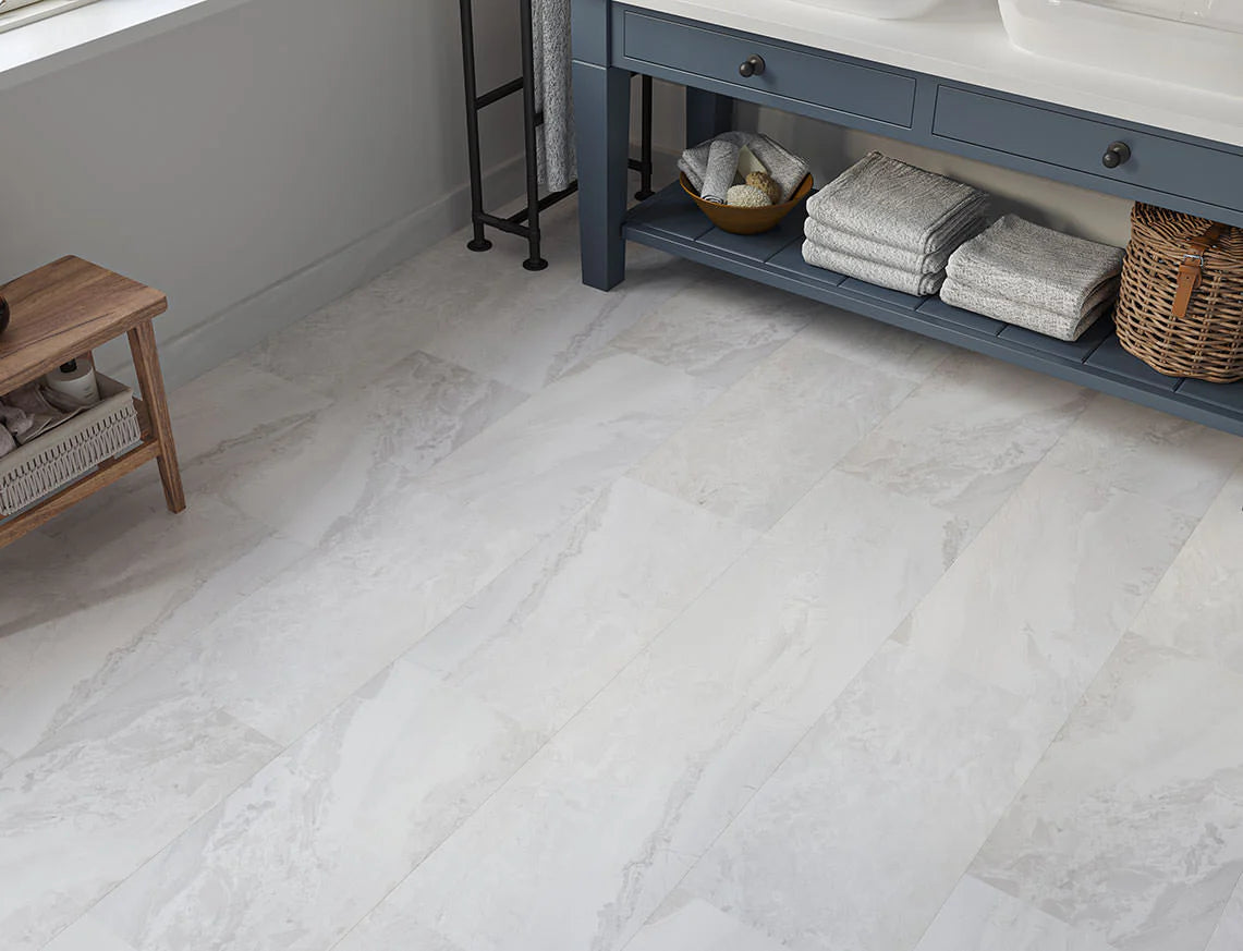 Snow White Tile - Glue LVT