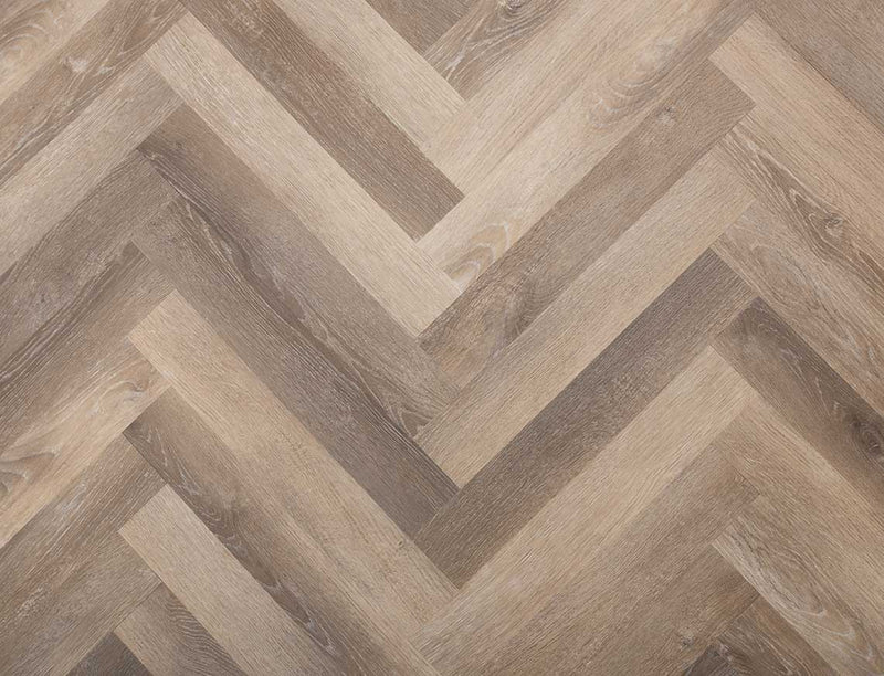 Soft Brown Herringbone - Glue LVT