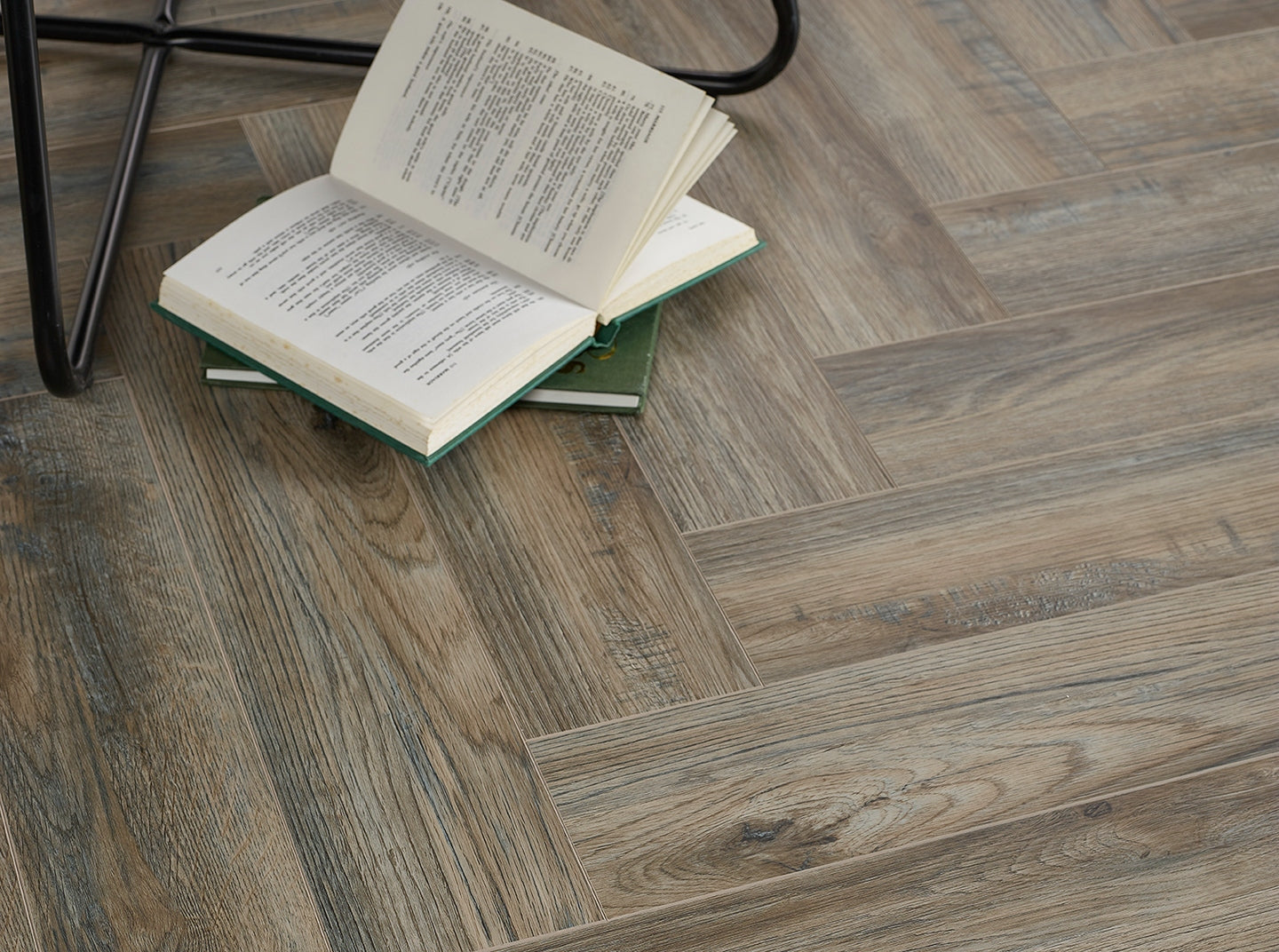 Herringbone Brushed Grey Oak - LVT