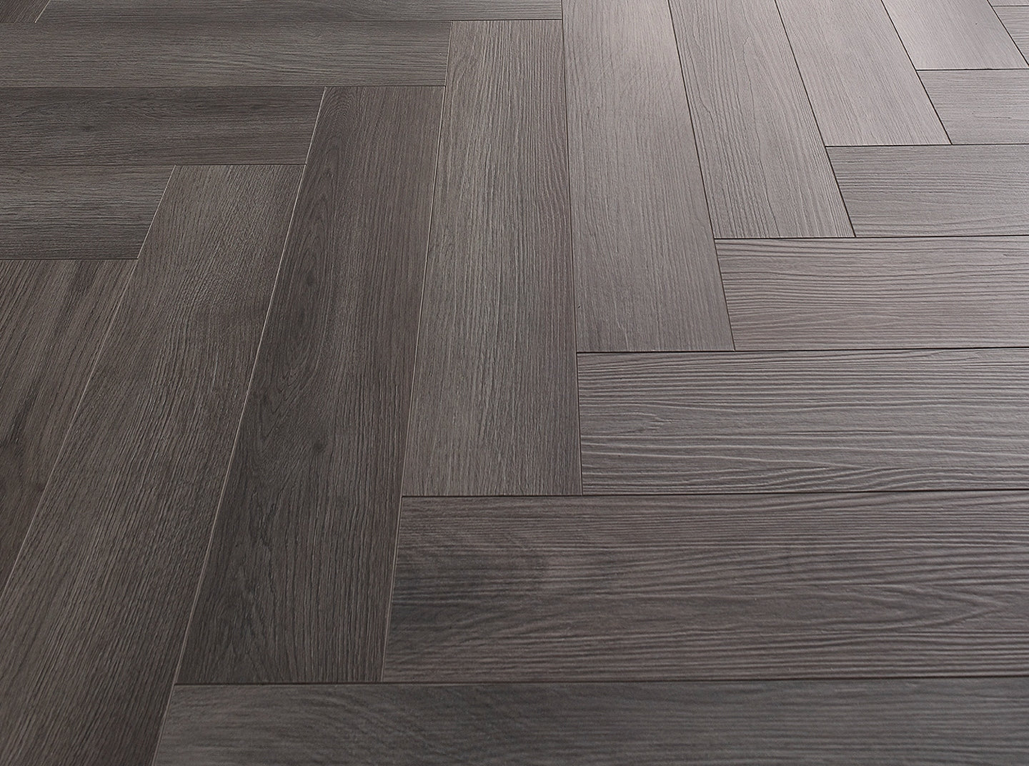 Herringbone Concrete Grey - LVT