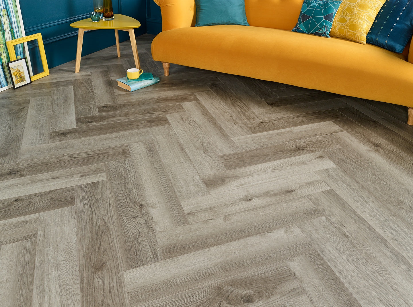 Herringbone Limed Oak - LVT