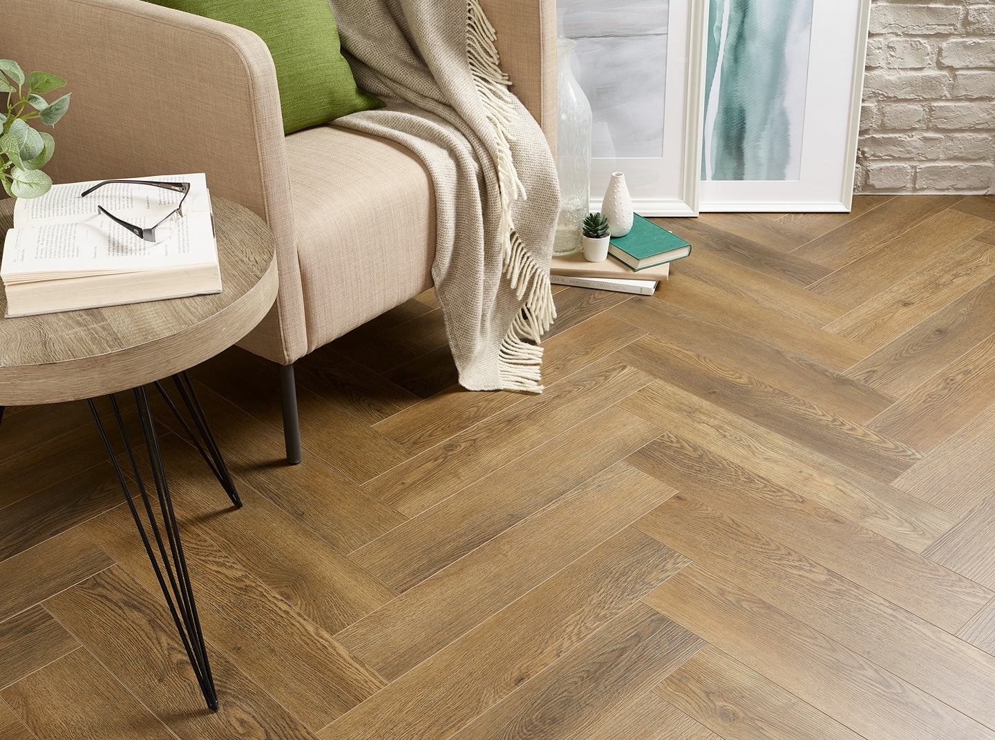 Herringbone Latte Oak - LVT