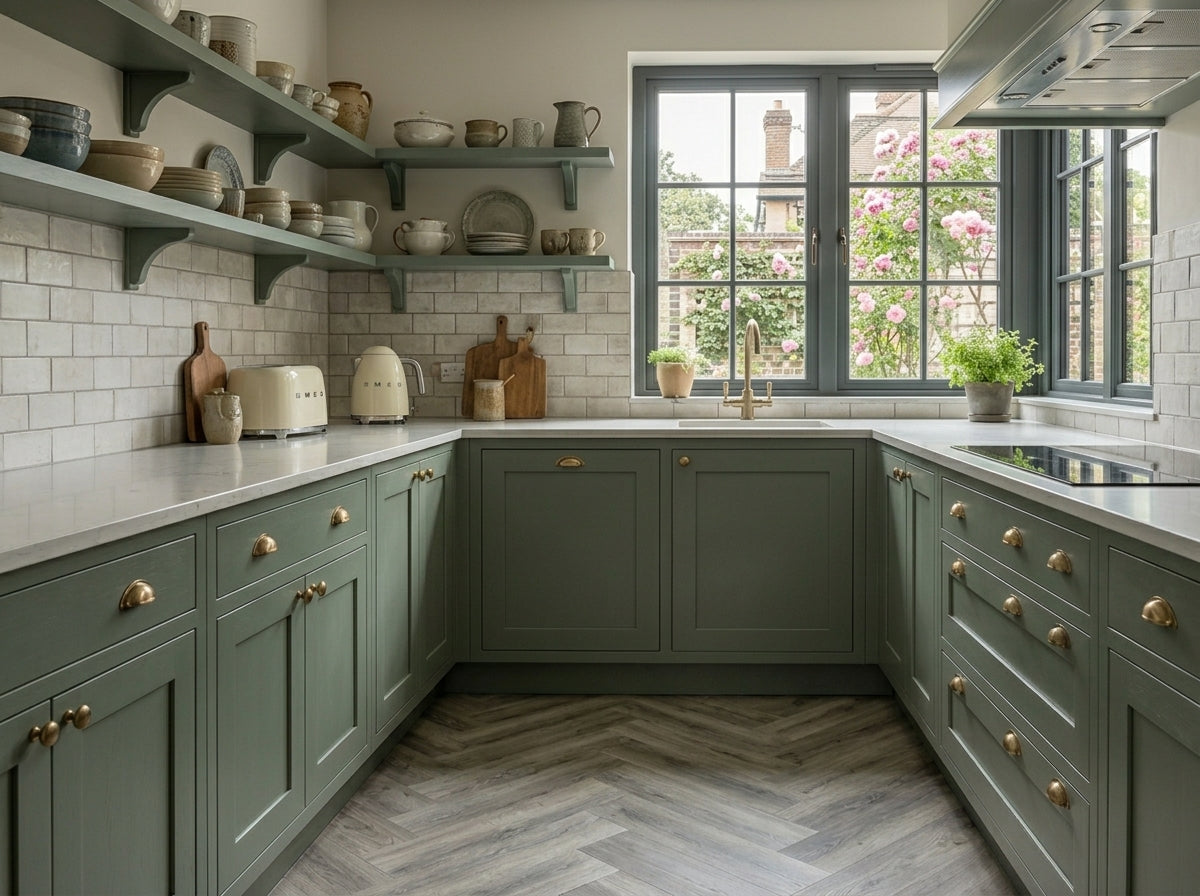 Herringbone Limed Oak - LVT