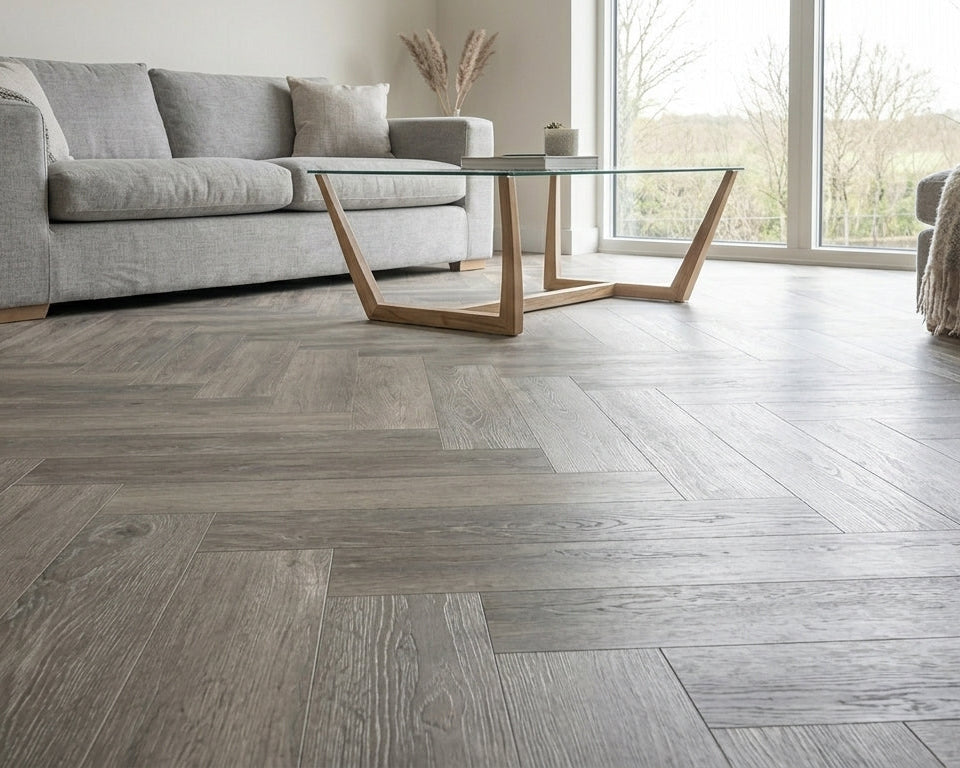 Herringbone Weathered Grey - LVT